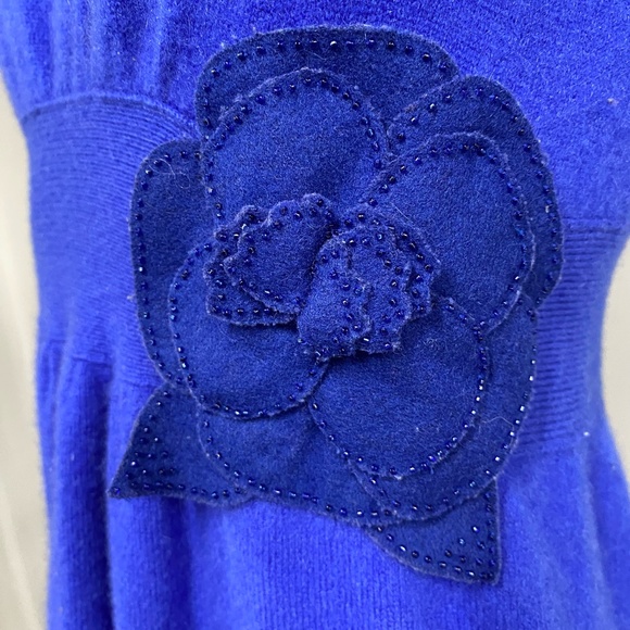 J.Crew 100% Cashmere Blue Sweaterdress Sweater Dress JCrew Small S - Picture 3 of 7